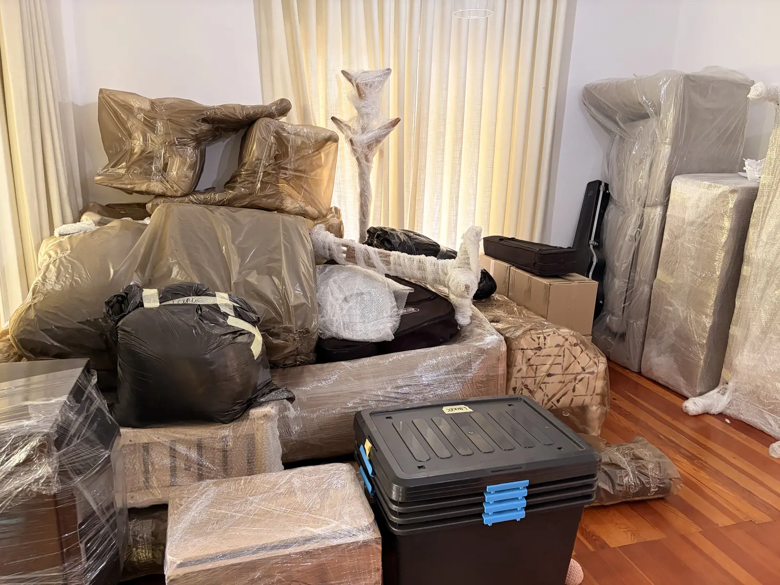 Full room wrap: ensuring every item is protected
