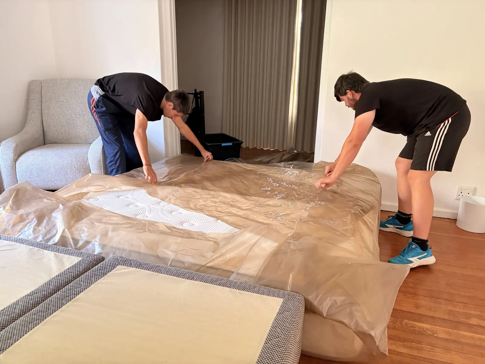 Sealing mattresses to keep them clean and safe